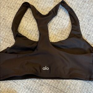 ALO Yoga Dark Brown Sports Bra
